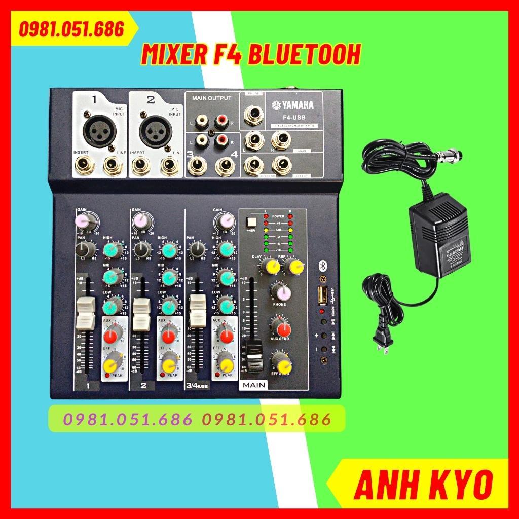 Bộ Mic Thu Âm BM900 Mixer F4 Bluetooth Âm Thanh Sống Động, Tùy Chỉnh Độ Vang Hỗ Trợ Lắp Đặt