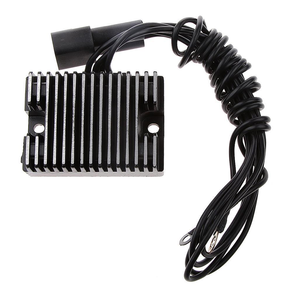 Motorcycle Voltage Regulator Rectifier for Harley Dyna Softail Touring Black