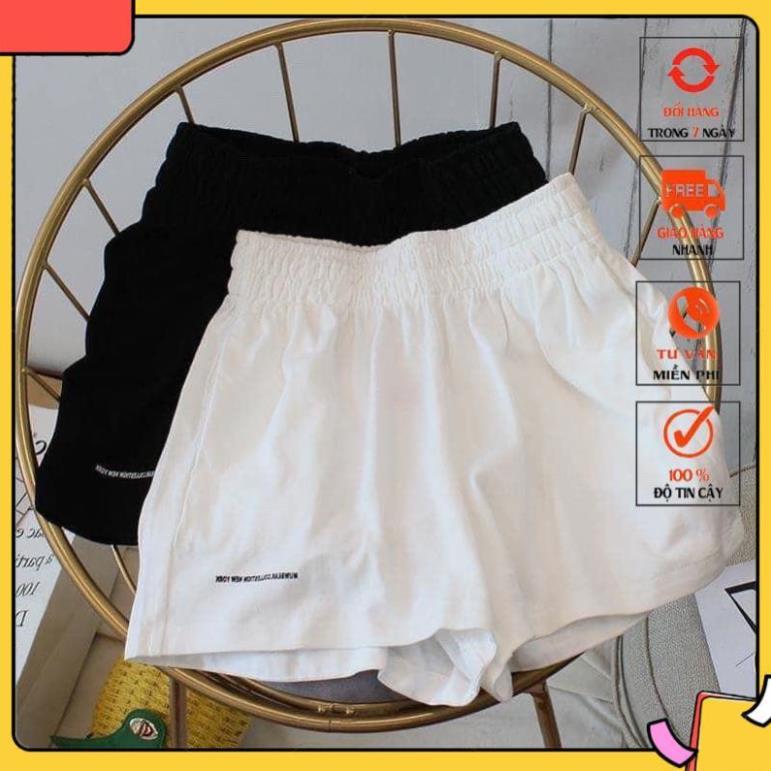 Quần short unisex_quần đùi đũi chun thêu siêu xinh xmtk98