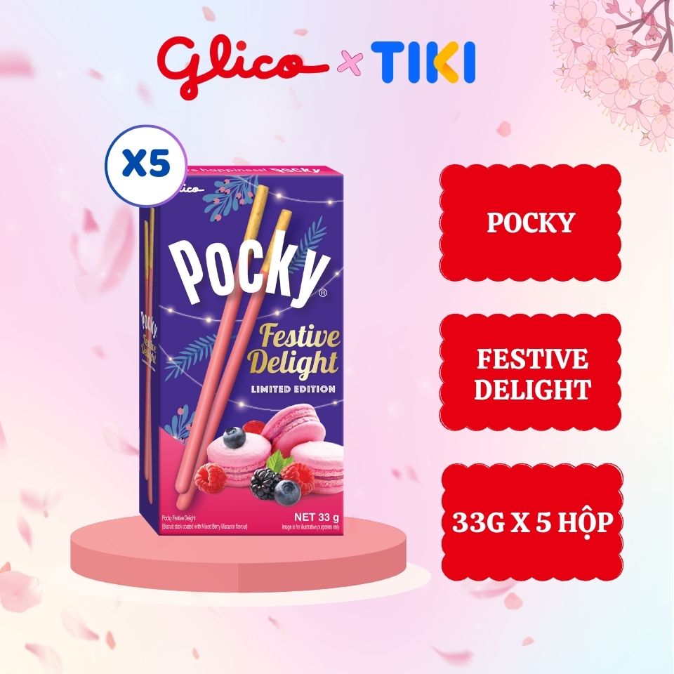 Combo 5 Bánh Que Pocky Festive Delight