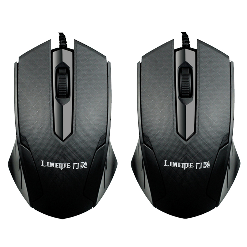 Bộ 2 Chuột Chơi Game Limeide L316 Gaming Mouse 1000DPI (Đen) - Hàng Chính Hãng