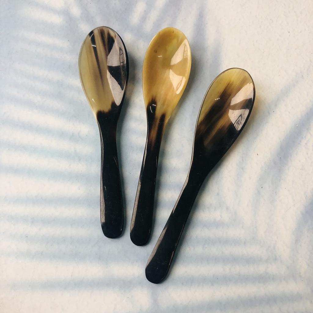 Thìa/Muỗng Sừng Vàng 12cm, Thìa Ăn Cơm, Chè, Phụ Kiện Nhà Bếp An Toàn Cho Sức Khỏe