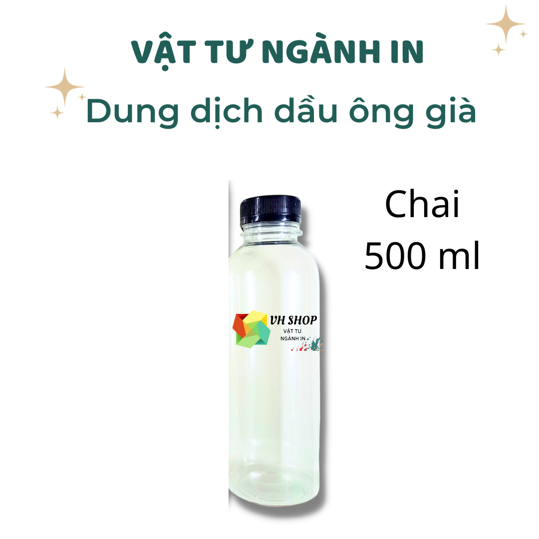 Dung môi dầu ông già, dùng tẩy rửa mực in lụa, pha mực in lụa, dung môi pha keo