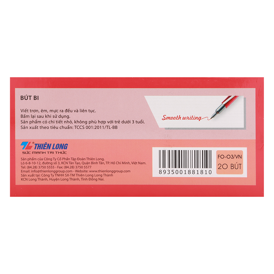 Hộp 20 Cây Bút Bi Flexoffice Fo-03