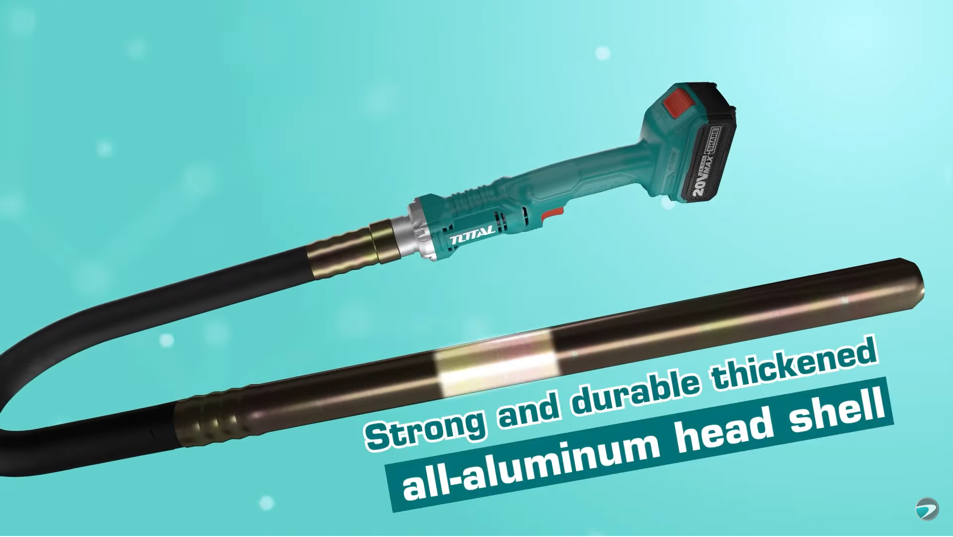 MÁY ĐẦM BÊTÔNG DÙNG PIN 20V (2 PIN 2.0AH VÀ 1 SẠC) TOTAL TCVLI2023013 - HÀNG CHÍNH HÃNG