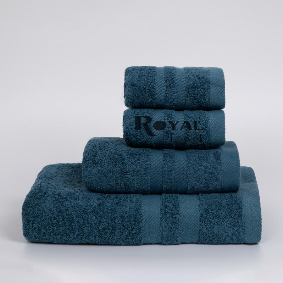 Combo 4 khăn tắm gội mặt cao cấp Royal 100% cotton siêu thấm hút, không đổ lông, không phai màu