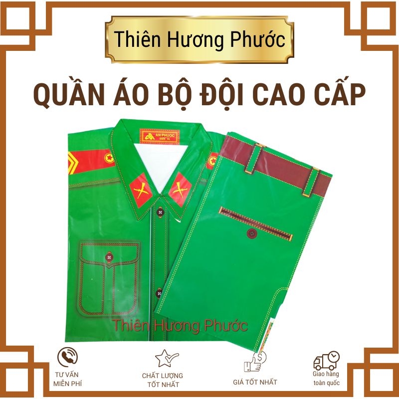 Quần áo bộ đội vàng mã cao cấp