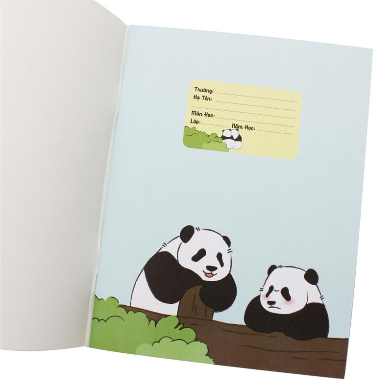 Tập Học Sinh Fluffy Panda - Miền Nam - 4 Ô Ly - 96 Trang 80gsm - The Sun 01