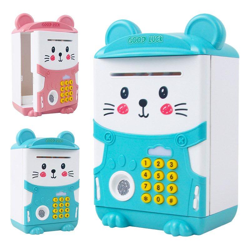 Két Vân Tay Điện Tử Mini Thông Minh Cho Bé - Đồ Chơi Két Cho Bé Trai Bé Gái