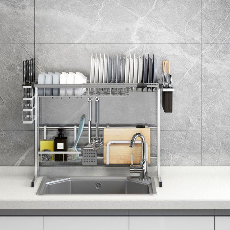 Kệ để chén, bát thông minh trên chậu rửa chén inox 304 cao cấp