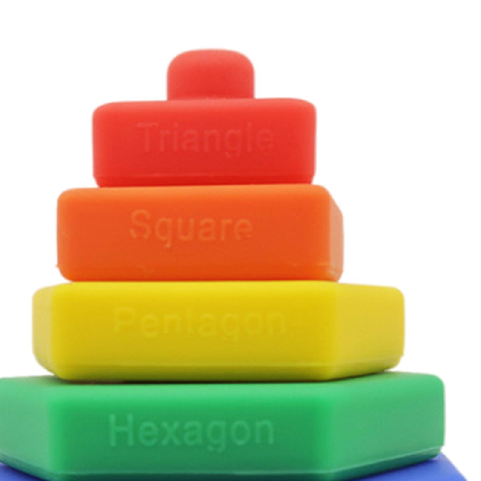 Rainbow Teething Stacking Learning Game Teether 6+ Months