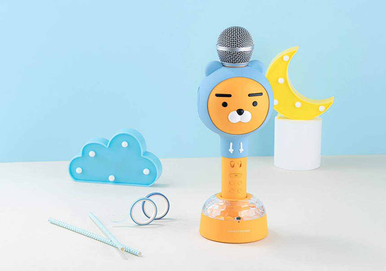 Micro Karaoke Kèm Loa Bluetooth Hoodie Ryan Kakao Friends Hàng Chính Hãng