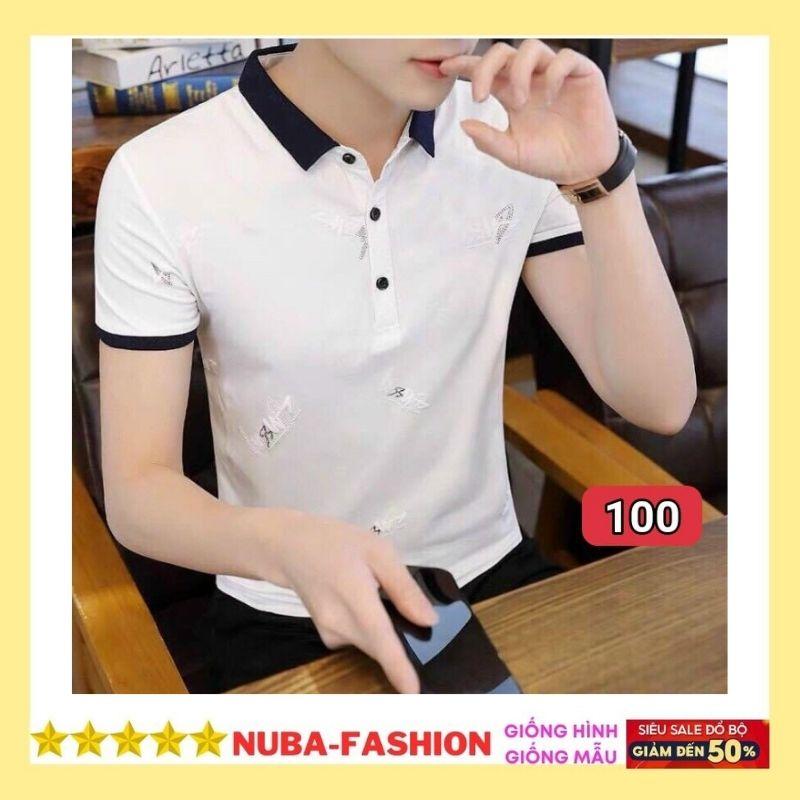 Áo thun cổ bẻ polo thấm hút mồ hôi,áo phông đẹp giá rẻ NUBA 100