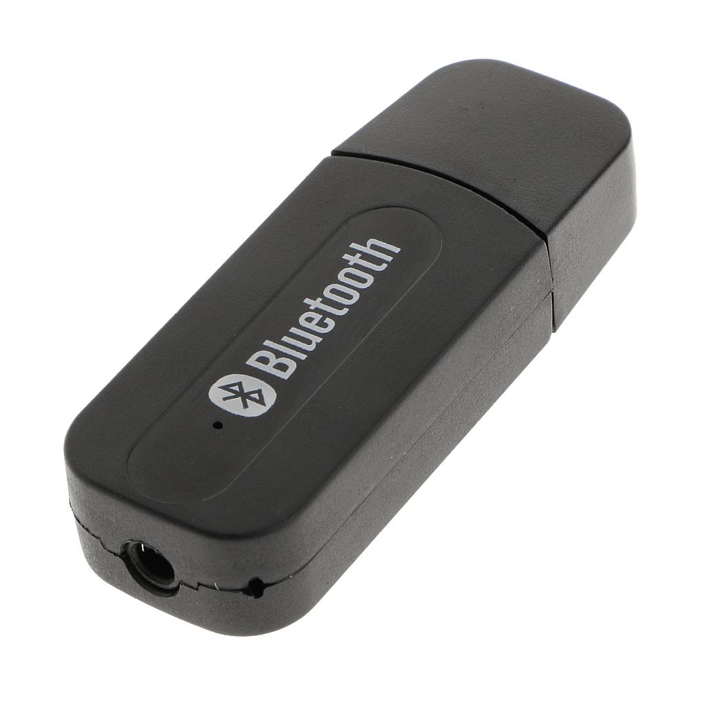 2pcs 3.5mm Stereo Audio Music Speaker Receiver Adapter Dongle USB