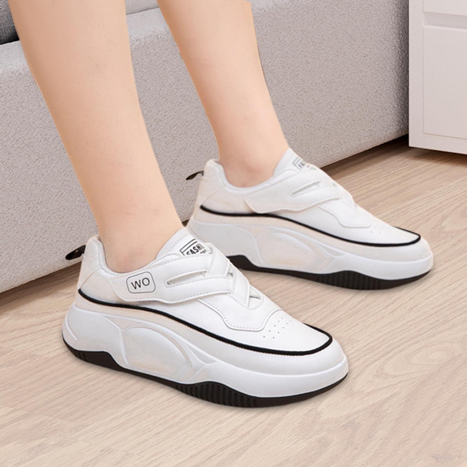 Women's Shoes Sport Sneakers Anti Slip Trendy PU Leather Soft Leisure Sneakers Trainers Shoes for Work Camping Birthday Gift Fishing Workout