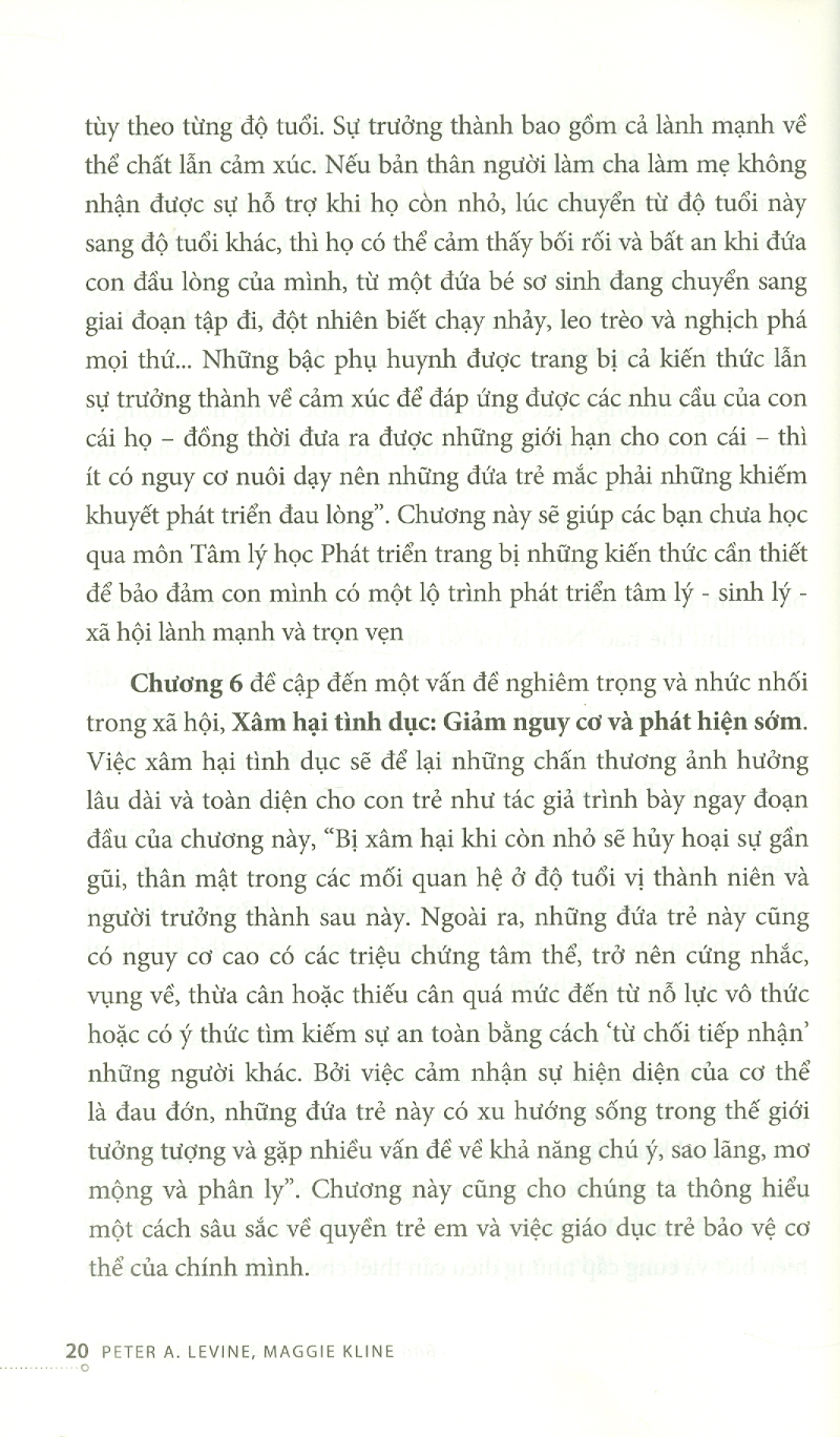 Bảo Vệ Trẻ Trước Chấn Thương Tâm Lý