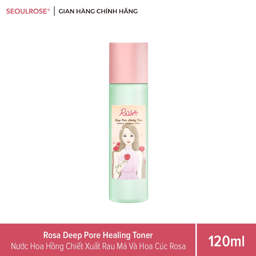 Nước Hoa Hồng SeoulRose Rosa Chiết Xuất Rau Má Và Hoa Cúc 120ml Date 2024