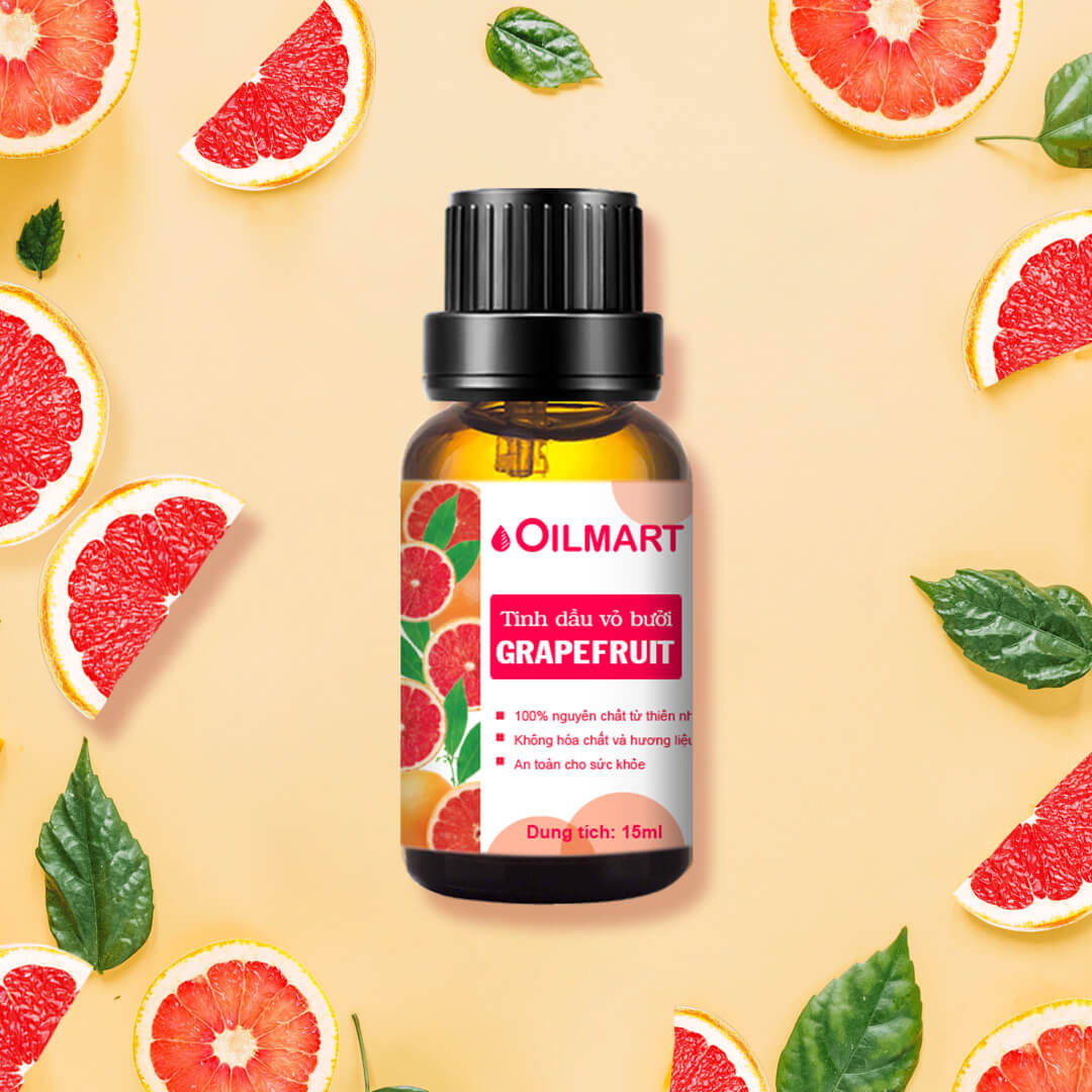 Tinh Dầu Thiên Nhiên Vỏ Bưởi Oilmart Grapefruit Essential Oil 15ml