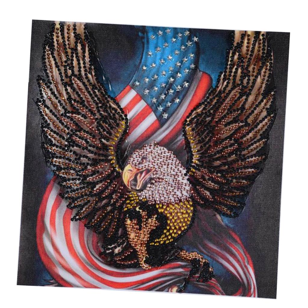 DIY 5D Eagle Diamond Painting Embroidery Special Shaped Home Decor 30x30cm