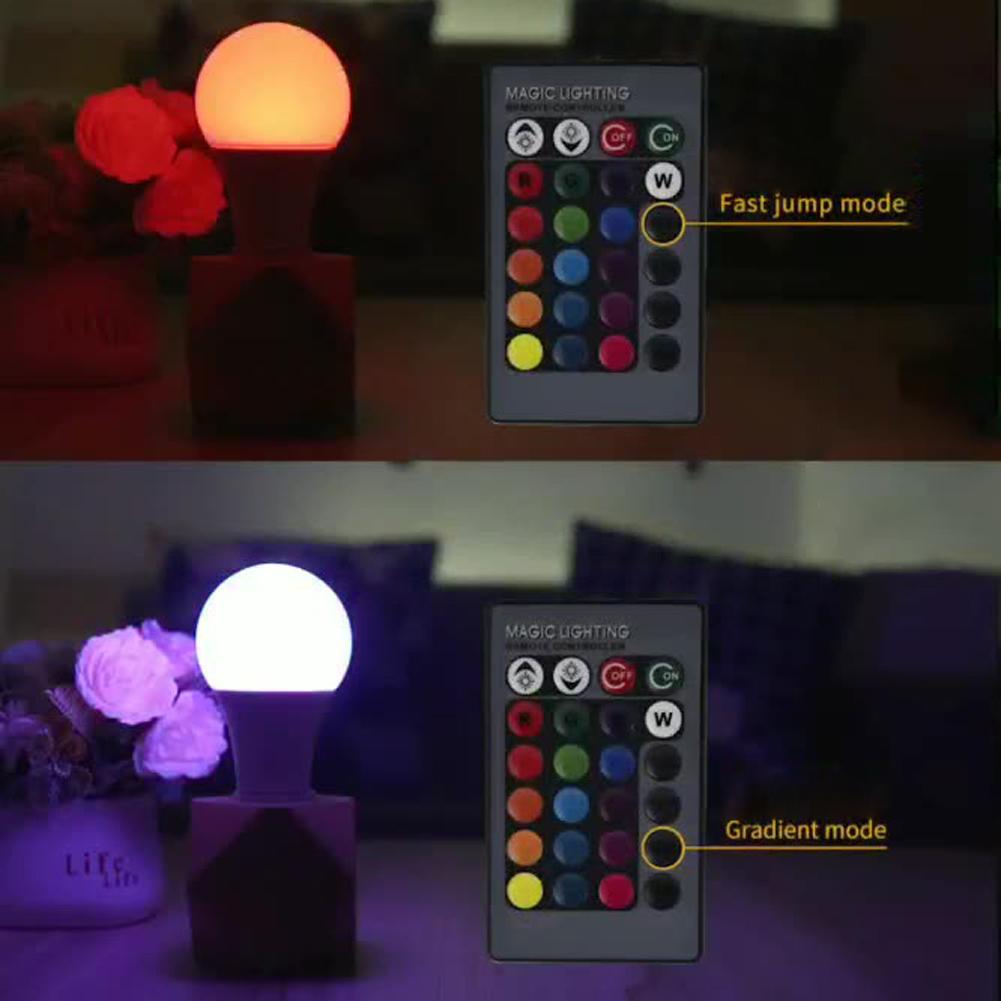 Bóng Đèn Trang Trí Gia Đình Với Bộ Điều Khiển Từ Xa 16 Màu Rgb + Đèn Trắng Led Rgbw 3W / 5W / 10W / 15W