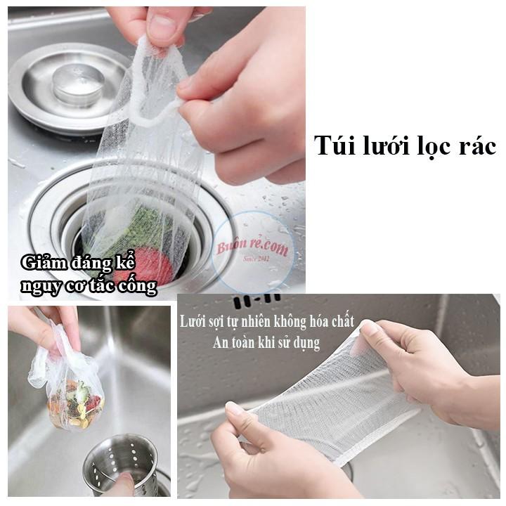Combo 100 túi lưới lọc rác dùng một lần cho bồn rửa chén siêu tiện ích -Buôn rẻ 00450