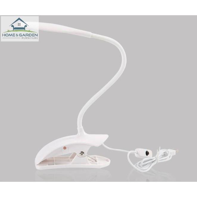 Đèn led học tập và đọc sách cổng usb có đế kẹp - Home and Garden