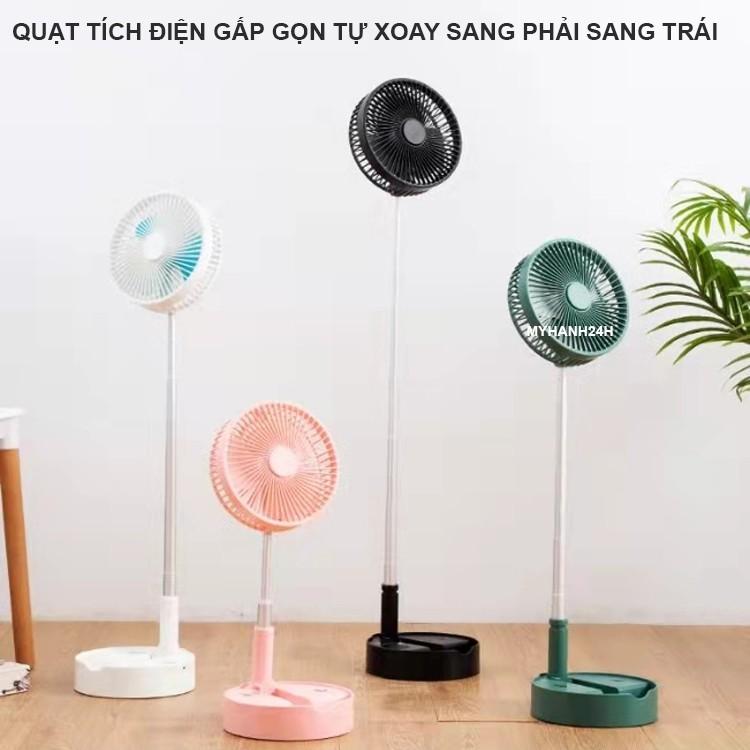 Quạt Sạc Tích Điện Gấp Gọn Đa Năng Tiết Kiệm Điện