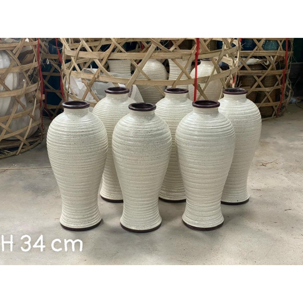 Bình hoa dáng bom cắm hoa, cắm đào, cắm lựu... cỡ lớn