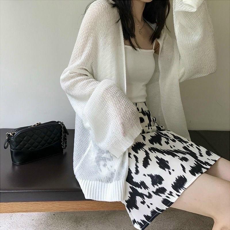 Cardigan len mỏng nhẹ dáng ngắn