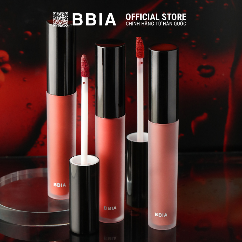 Trọn Bộ 3 Son Kem Lì Bbia Last Velvet Lip Tint - Dusk Edition (5g x3) Kèm 1 Popsocket