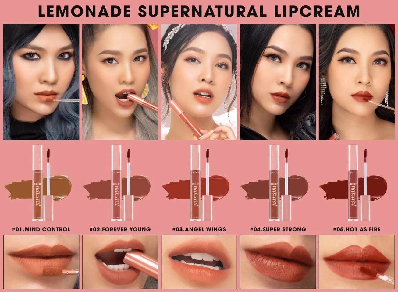 Son Kem Lì, Bền Màu, Nhẹ Môi Lemonade Supernatural Matte Lipcream