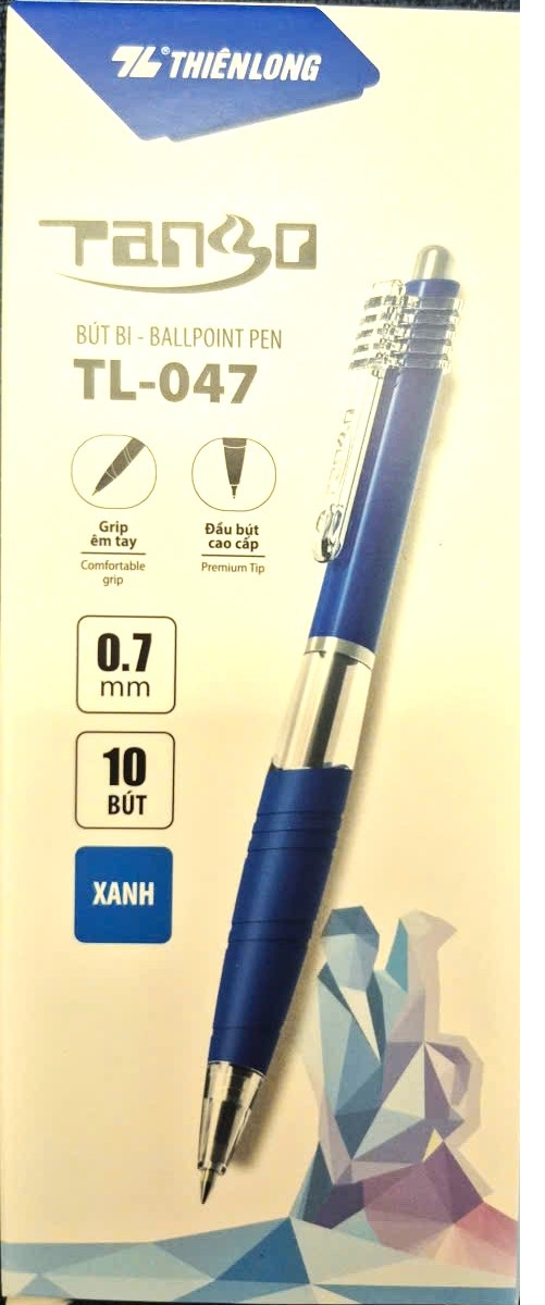 Combo 10 cây Bút Bi Thiên Long TL-047 – Mực Xanh