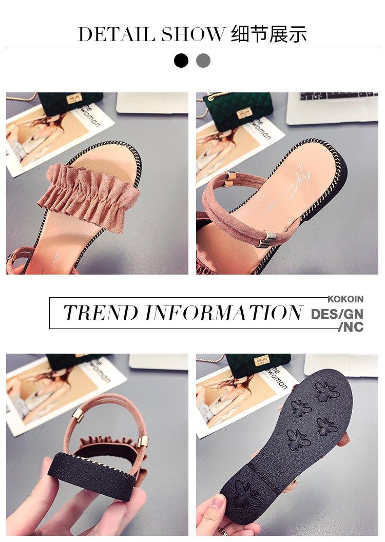 Summer Fashion Two Open Toe Sandals Flat Shoes for Women
