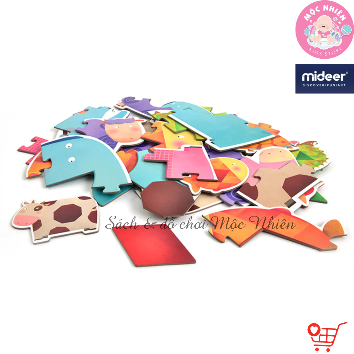 Đồ Chơi Xếp Hình Ghép Cặp Đầu Tiên Nhiều Chủ Đề - My First Puzzle Mideer Dành Cho Các Bé Trên 2 Tuổi
