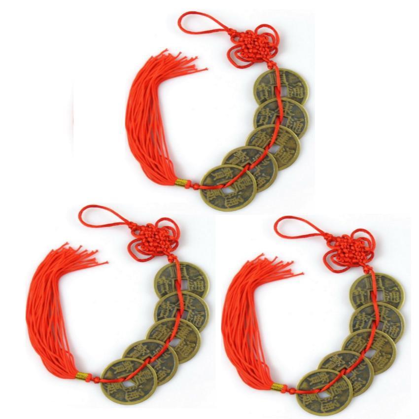 Bộ 6 xâu tiền ngũ đế phong thủy cầu tài lộc 206154-3, đồ phong thủy tài lộc
