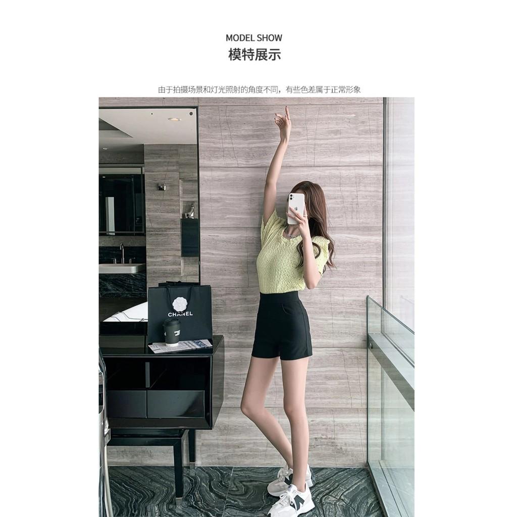 Quần Short Nữ Cạp Cao 7cm Chất Poly Siêu Mát Big Size 70kg Cao Cấp