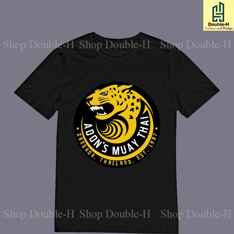 Áo thun nam MUAY THÁI, cotton co giãn 4 chiều, tay ngắn cổ tròn