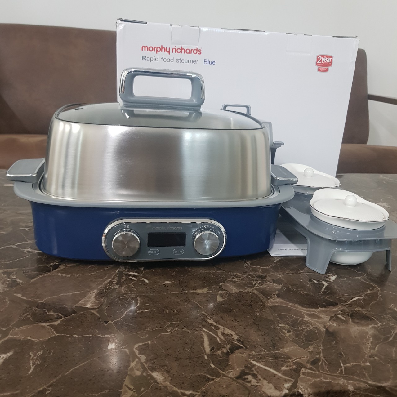 Nồi hấp đa năng Morphy Richards MR1168 2000W - Hàng Nhập Khẩu