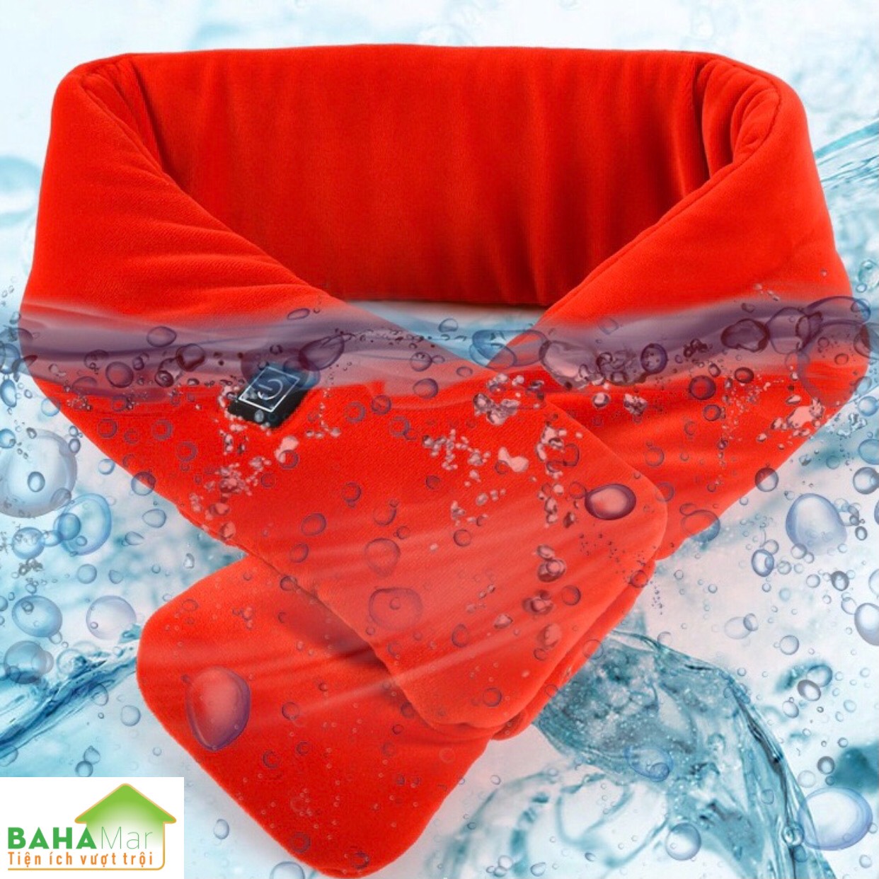 KHĂN QUÀNG CỔ THÔNG MINH LÀM NÓNG BẰNG NHIỆT "BAHAMAR" làm nóng giữ ấm cổ, cơ thể để giảm mệt mỏi. Có 3 chế độ làm nóng, kiểm soát nhiệt độ thông minh