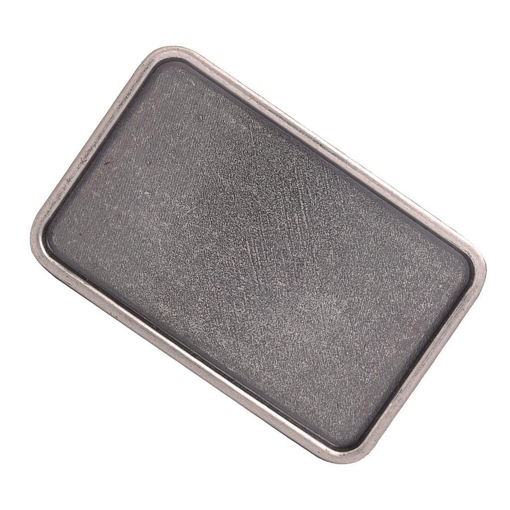 Western Vintage Rectangle Zinc Alloy Rodeo Belt Buckle Novelty Antique Charm