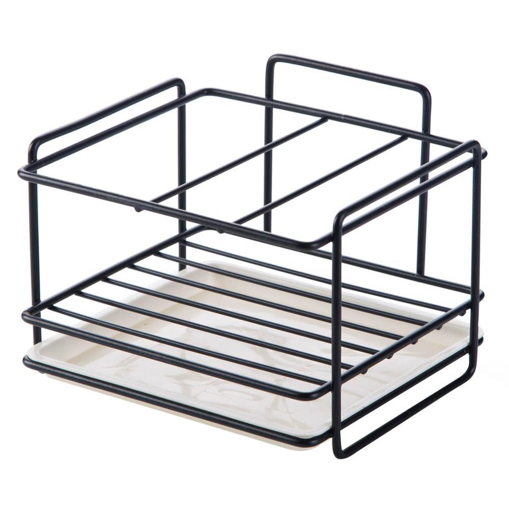Bọt Biển Giá Đỡ Xà Phòng Thoát Nước Có Giá Để Đồ Bồn Rửa Chén Nhà Tổ Chức Áo Dishcloth Bàn Chải Sắt Kệ Nhà Tắm