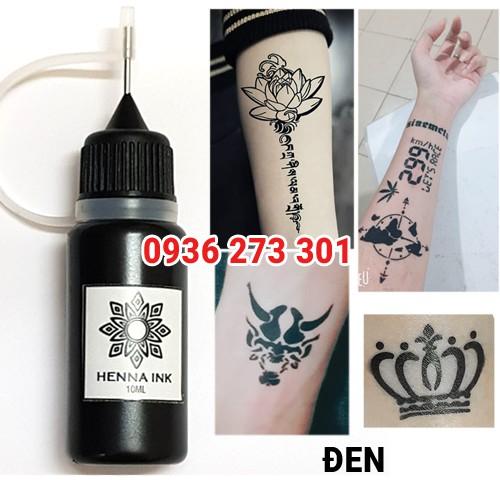 MỰC XĂM HENNA ĐEN VÀ 70 KHUÔN MINI