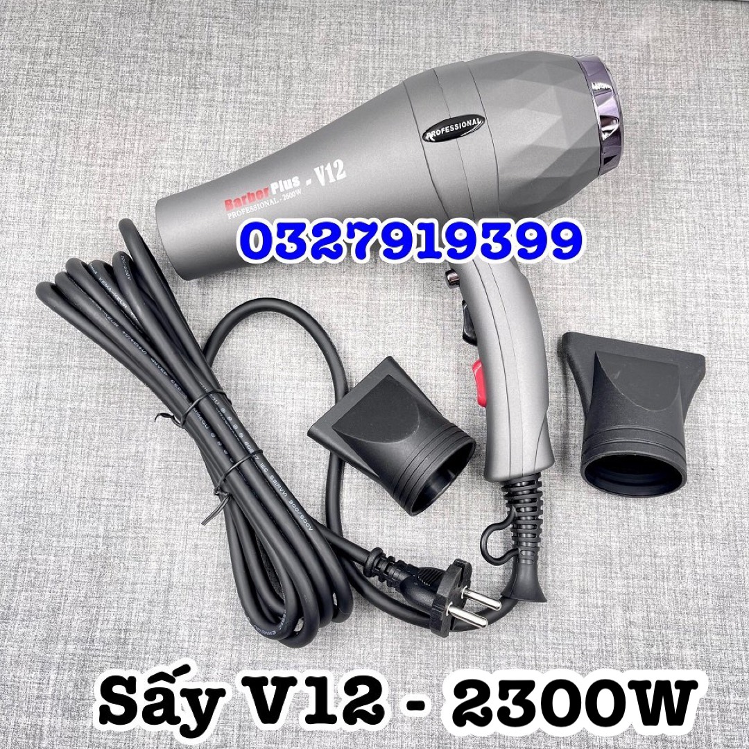 Máy sấy tóc cao cấp Barber Plus V12 2300W