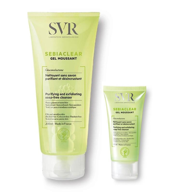 Gel Rửa Mặt Không Chứa Xà Phòng Dành Cho Da Dầu SVR Sebiaclear Gel Moussant