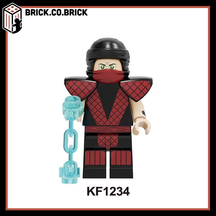 Đồ Chơi Lắp Ráp Xếp Hình Kombat minifig Johnny Cage Sub-Zero Shao Kahn Reptile Goro KF6102