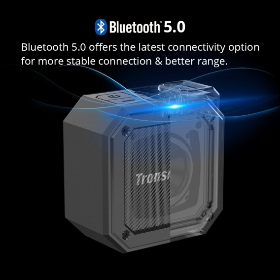 Loa Bluetooth 4.2 chống thấm nước, Bass sâu, Pin trâu Tronsmart Element Groove 10W  (Force Mini) TM-322483 - Hàng chính Hãng