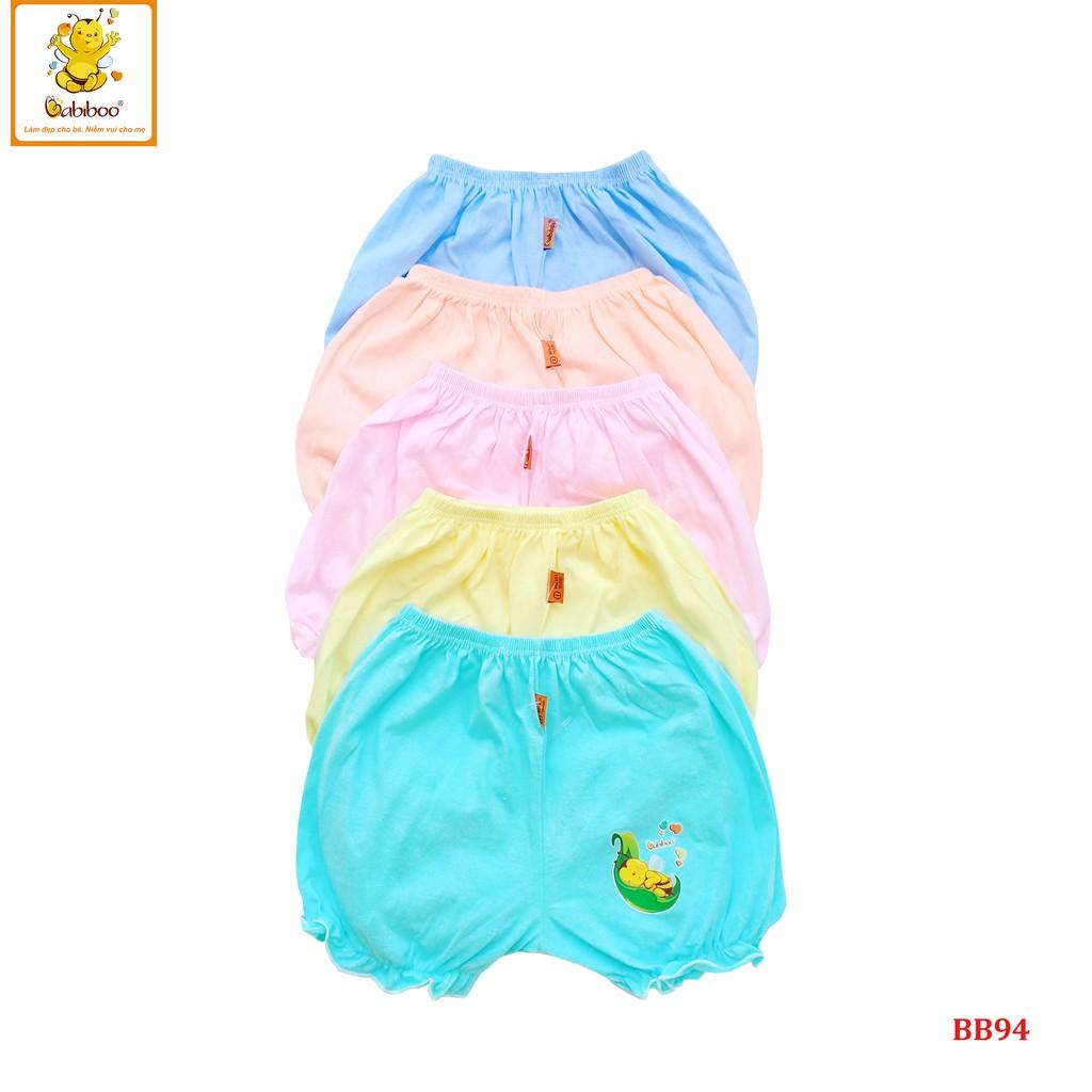 Quần sơ sinh ngắn bèo nhún cute BABIBOO - BB94