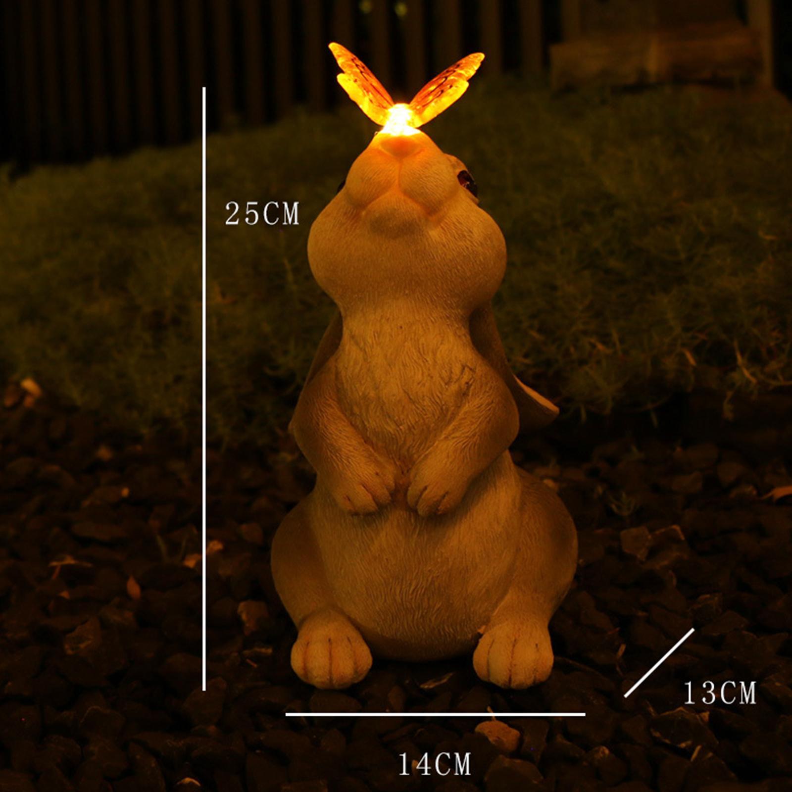 Cute Garden Lights Decoration Pathway Stakes Waterproof LED Statue Resin Decoration Lamp for Balcony Walkway Lawn Yard Outdoor