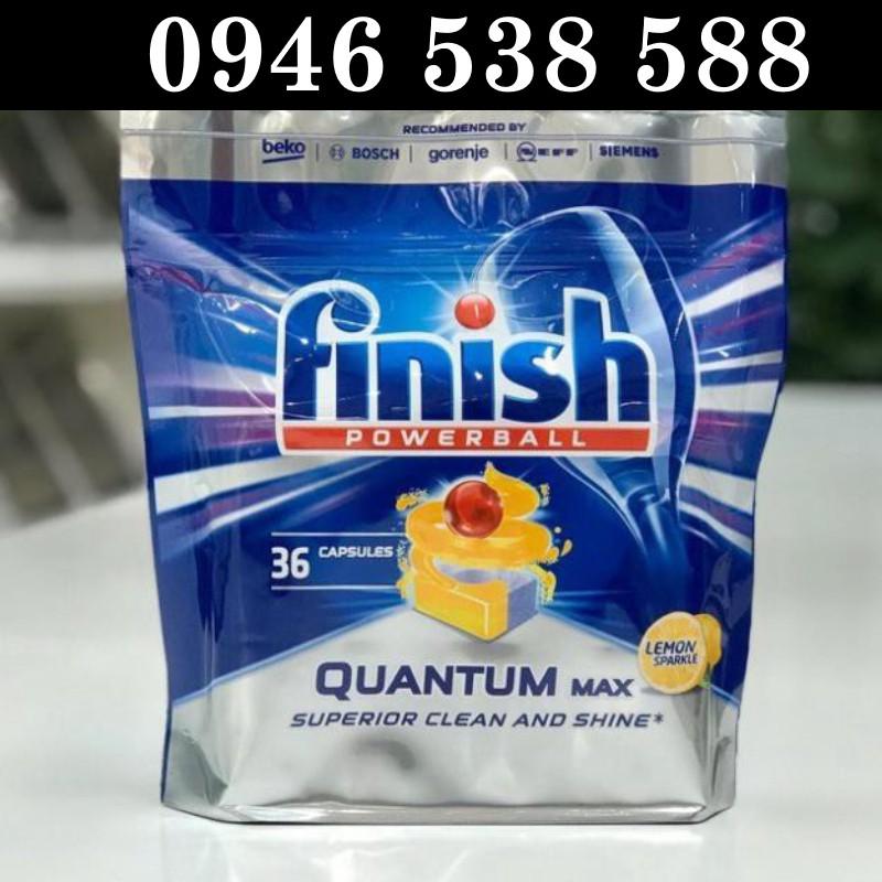 Viên rửa bát Finish Quantum 72 viên - Vệ sinh máy Finish - Dùng cho Máy rửa bát