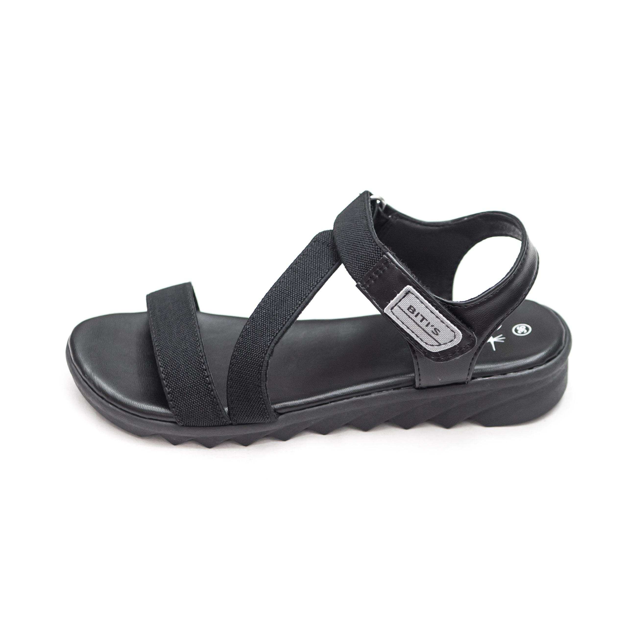 SANDAL QUAI HẬU NỮ QUAI DÁN THỜI TRANG DTW011288 - Đen